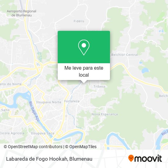 Labareda de Fogo Hookah mapa