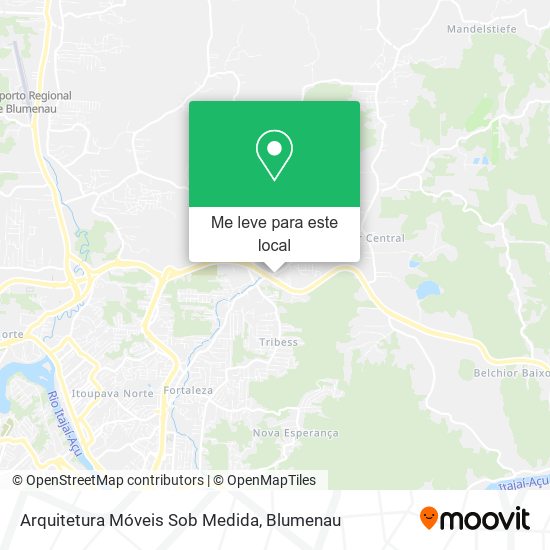 Arquitetura Móveis Sob Medida mapa