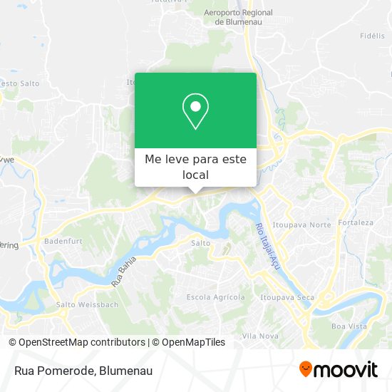 Rua Pomerode mapa