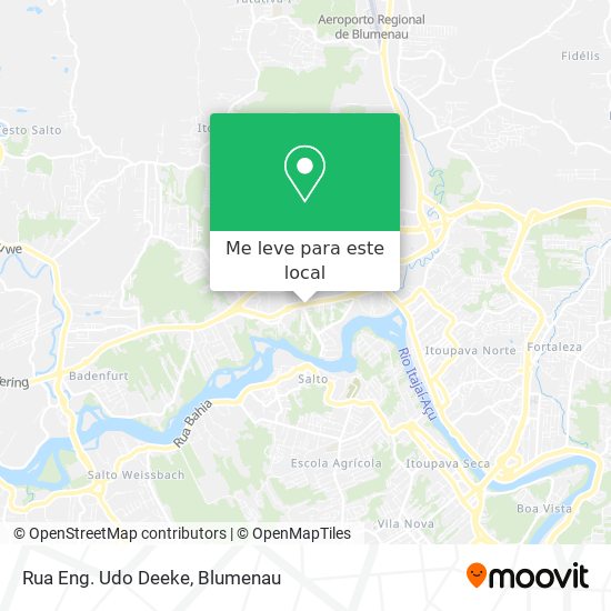 Rua Eng. Udo Deeke mapa