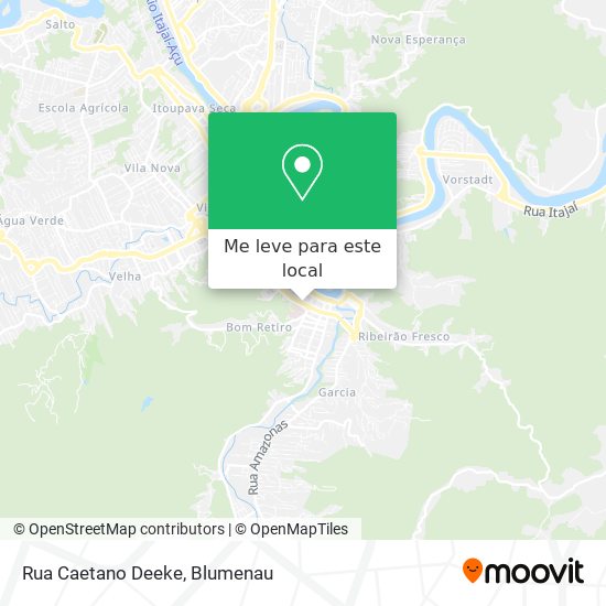Rua Caetano Deeke mapa