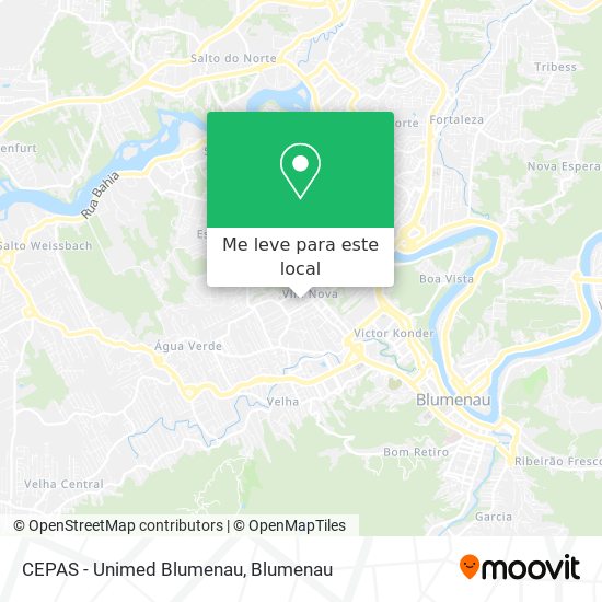 CEPAS - Unimed Blumenau mapa