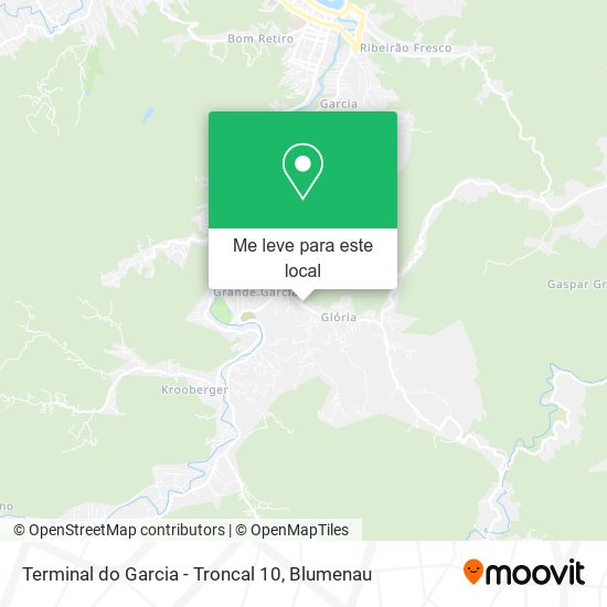 Terminal do Garcia - Troncal 10 mapa