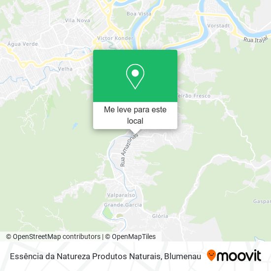 Essência da Natureza Produtos Naturais mapa