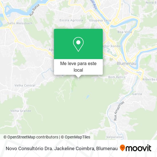 Novo Consultório Dra. Jackeline Coimbra mapa