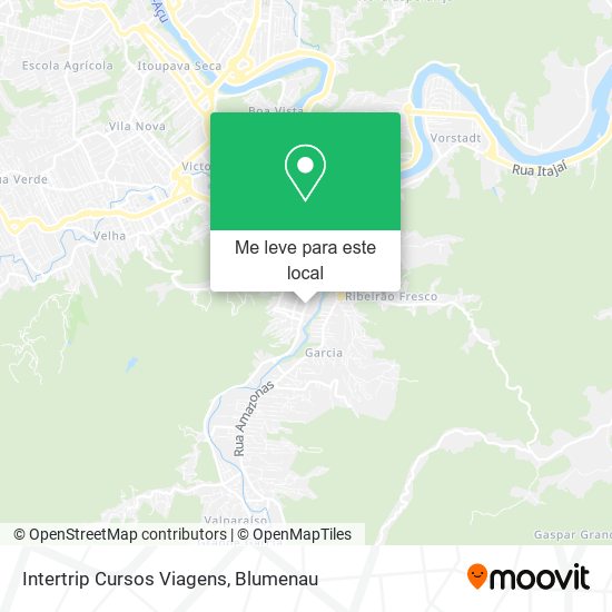 Intertrip Cursos Viagens mapa