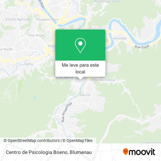 Centro de Psicologia Boeno mapa