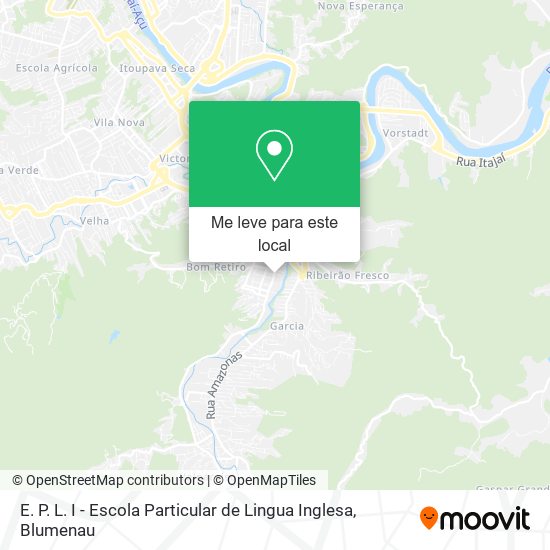 E. P. L. I - Escola Particular de Lingua Inglesa mapa