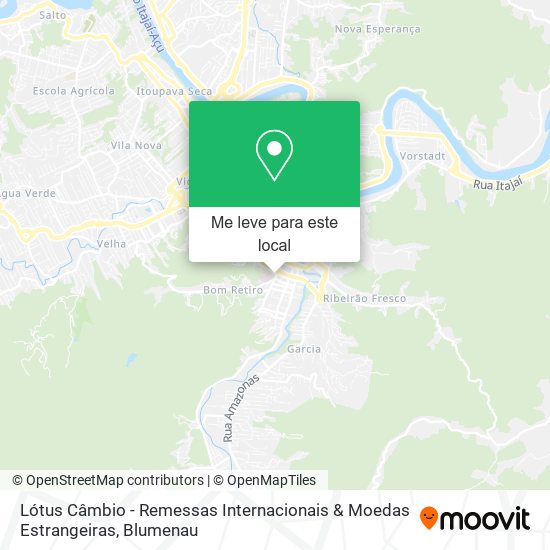 Lótus Câmbio - Remessas Internacionais & Moedas Estrangeiras mapa