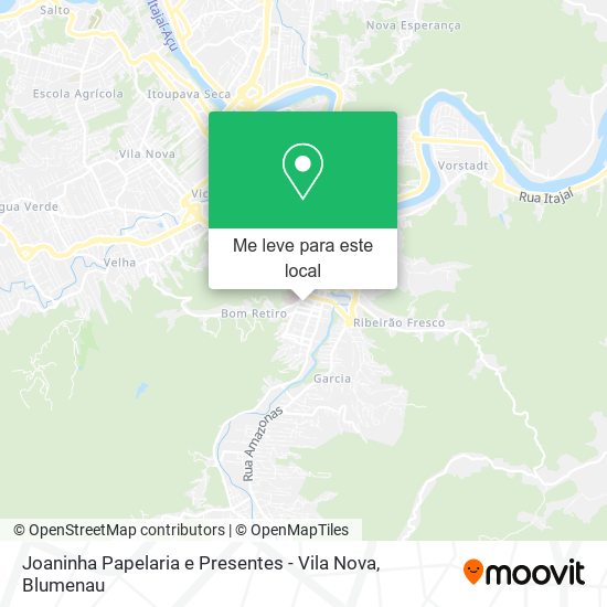 Joaninha Papelaria e Presentes - Vila Nova mapa