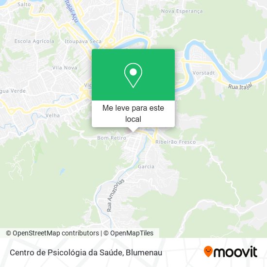 Centro de Psicológia da Saúde mapa