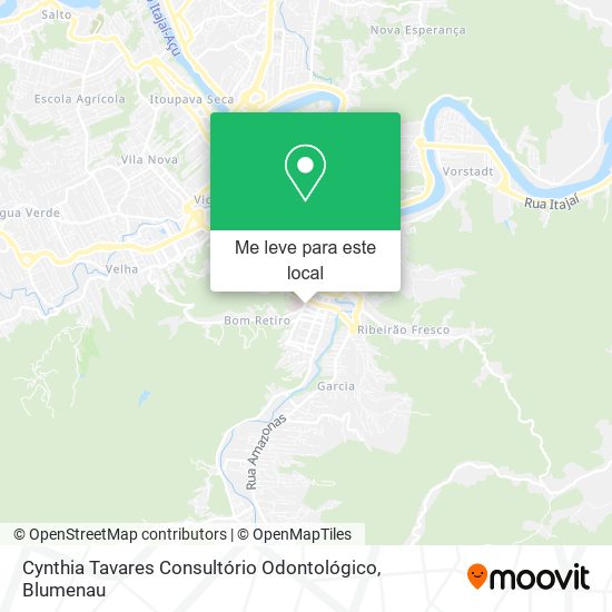 Cynthia Tavares Consultório Odontológico mapa