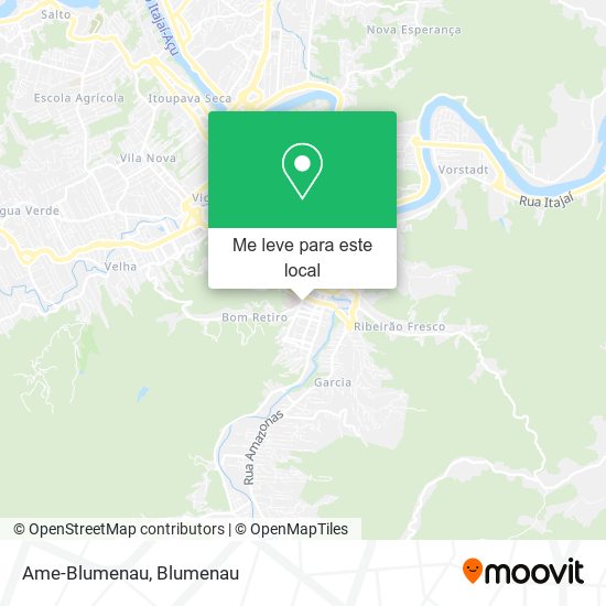 Ame-Blumenau mapa