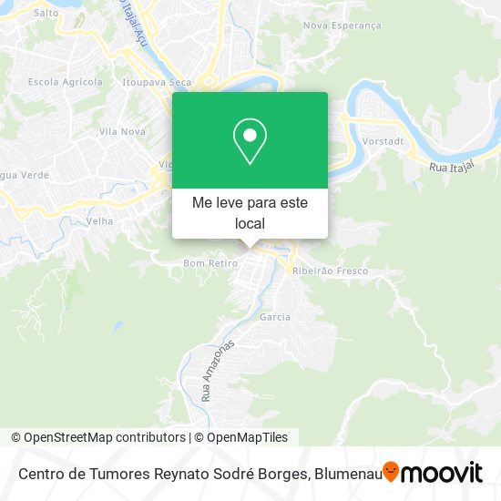 Centro de Tumores Reynato Sodré Borges mapa