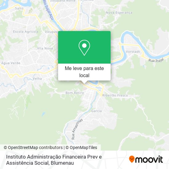 Instituto Administração Financeira Prev e Assistência Social mapa