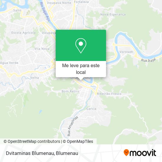 Dvitaminas Blumenau mapa