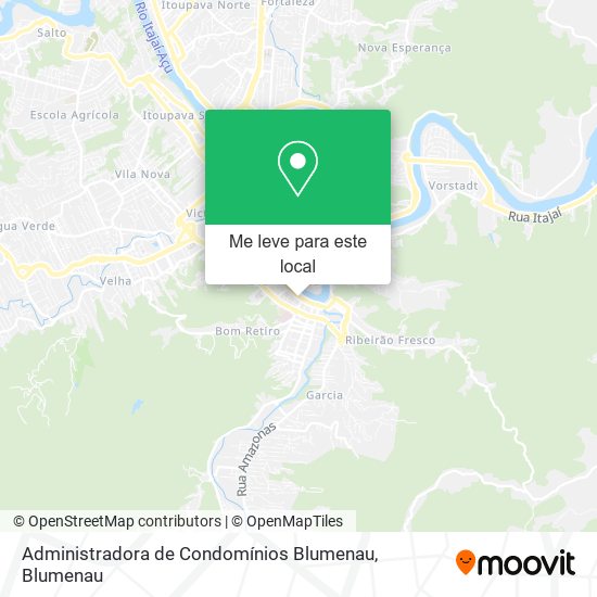 Administradora de Condomínios Blumenau mapa