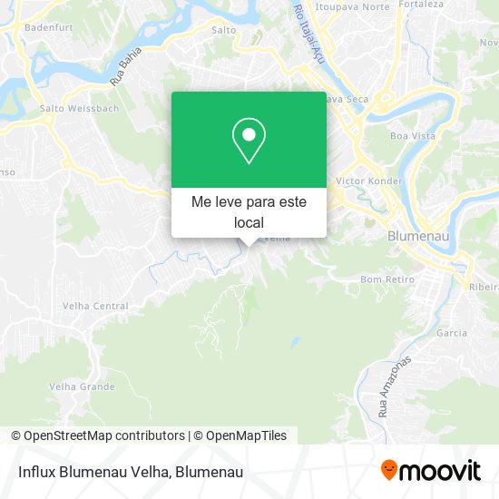 Influx Blumenau Velha mapa
