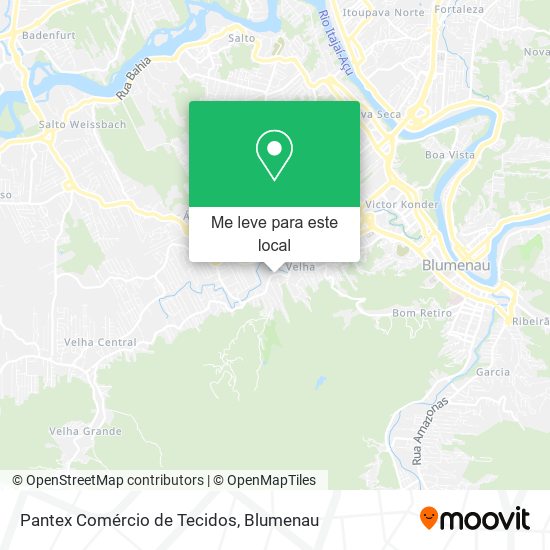 Pantex Comércio de Tecidos mapa