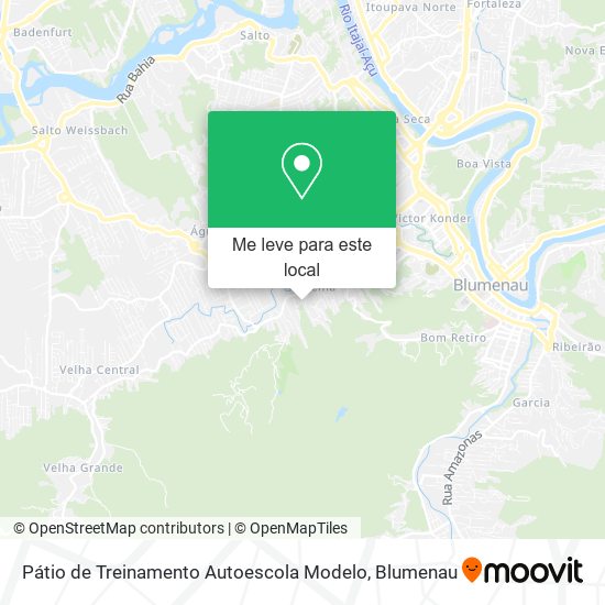 Pátio de Treinamento Autoescola Modelo mapa