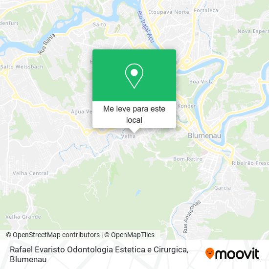Rafael Evaristo Odontologia Estetica e Cirurgica mapa