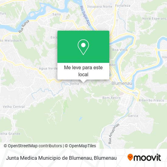 Junta Medica Municipio de Blumenau mapa