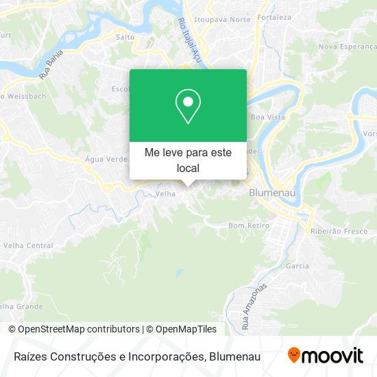 Raízes Construções e Incorporações mapa