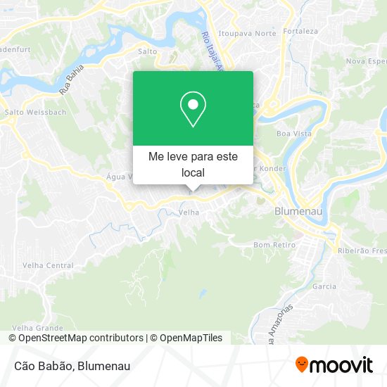 Cão Babão mapa