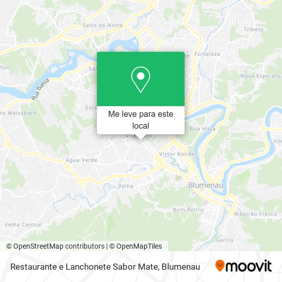 Restaurante e Lanchonete Sabor Mate mapa