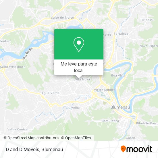 D and D Moveis mapa