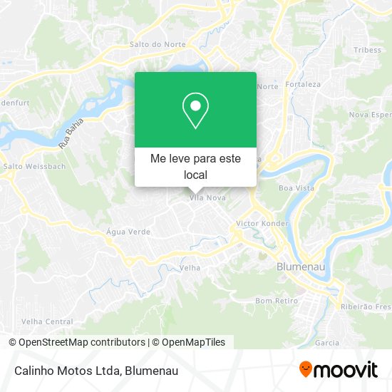 Calinho Motos Ltda mapa