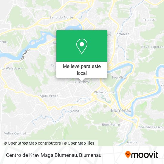 Centro de Krav Maga Blumenau mapa