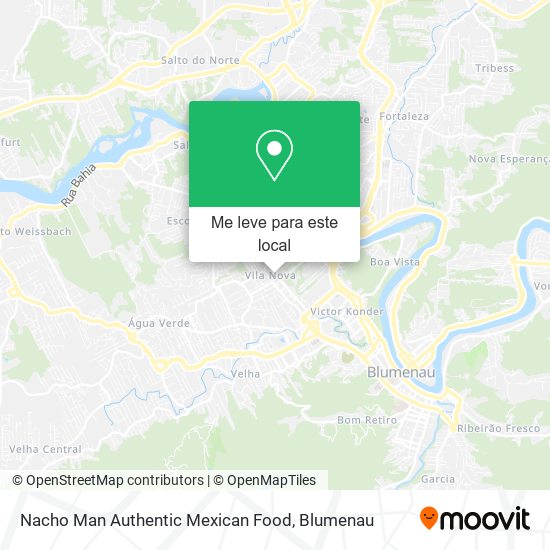 Nacho Man Authentic Mexican Food mapa