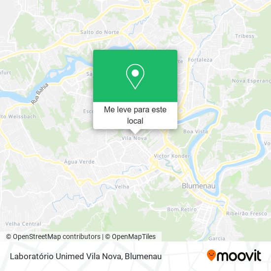 Laboratório Unimed Vila Nova mapa