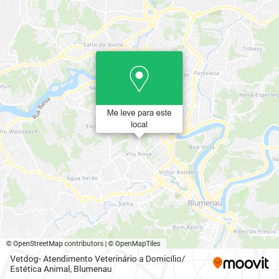 Vetdog- Atendimento Veterinário a Domicílio/ Estética Animal mapa