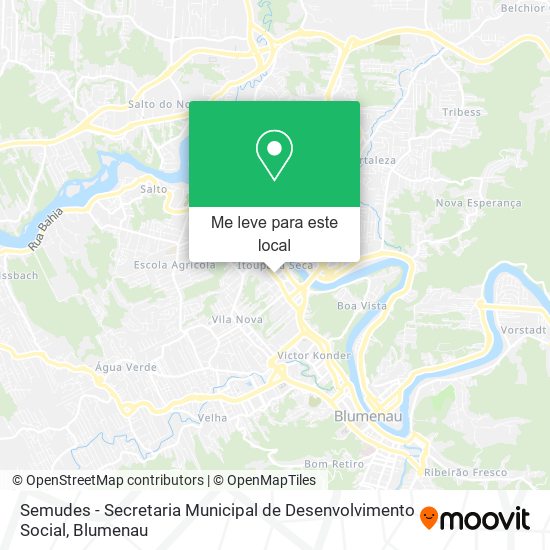 Semudes - Secretaria Municipal de Desenvolvimento Social mapa