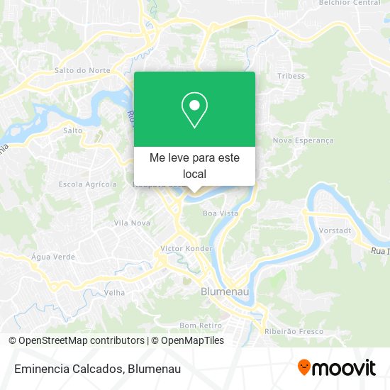 Eminencia Calcados mapa