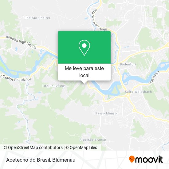 Acetecno do Brasil mapa
