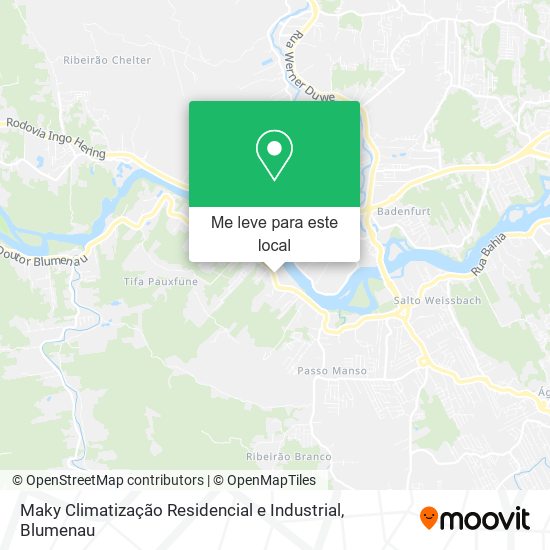 Maky Climatização Residencial e Industrial mapa