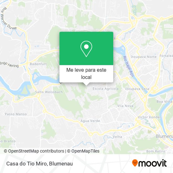 Casa do Tio Miro mapa
