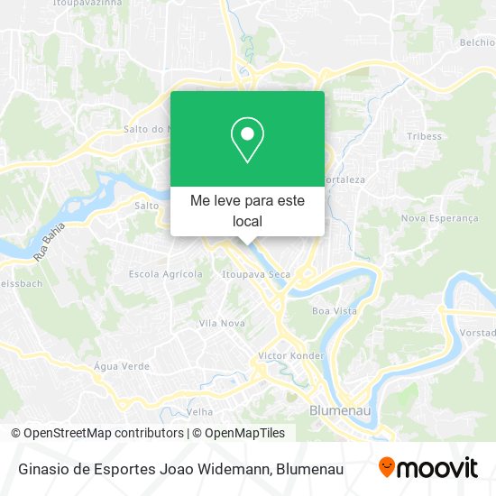 Ginasio de Esportes Joao Widemann mapa