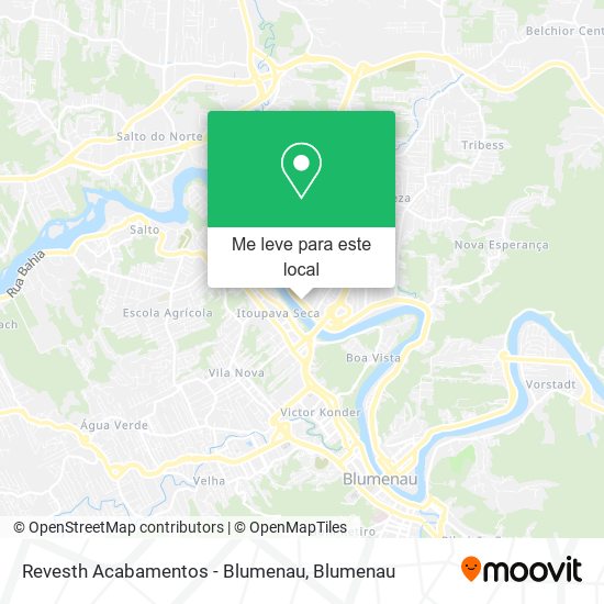 Revesth Acabamentos - Blumenau mapa
