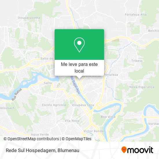 Rede Sul Hospedagem mapa