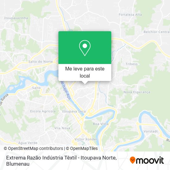 Extrema Razão Indústria Têxtil - Itoupava Norte mapa