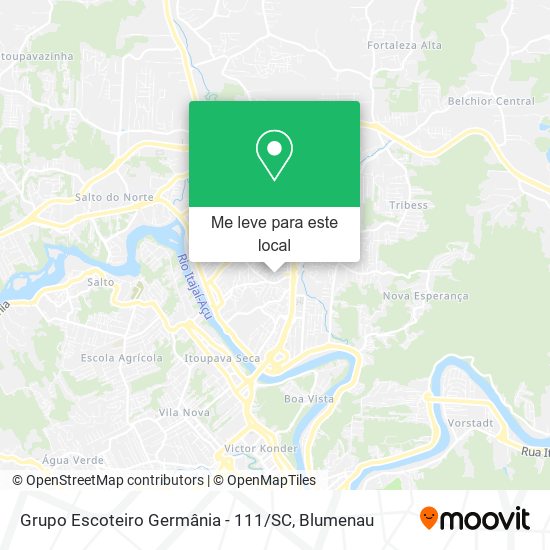 Grupo Escoteiro Germânia - 111 / SC mapa