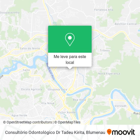Consultório Odontológico Dr Tadeu Kirita mapa