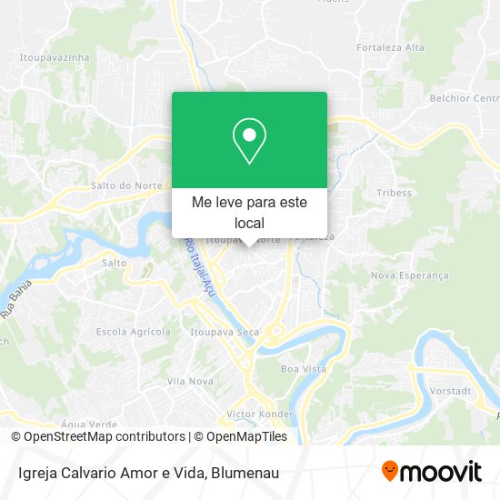 Igreja Calvario Amor e Vida mapa