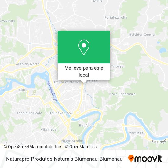 Naturapro Produtos Naturais Blumenau mapa