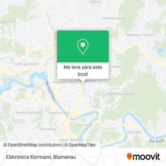 Eletrônica Kormann mapa