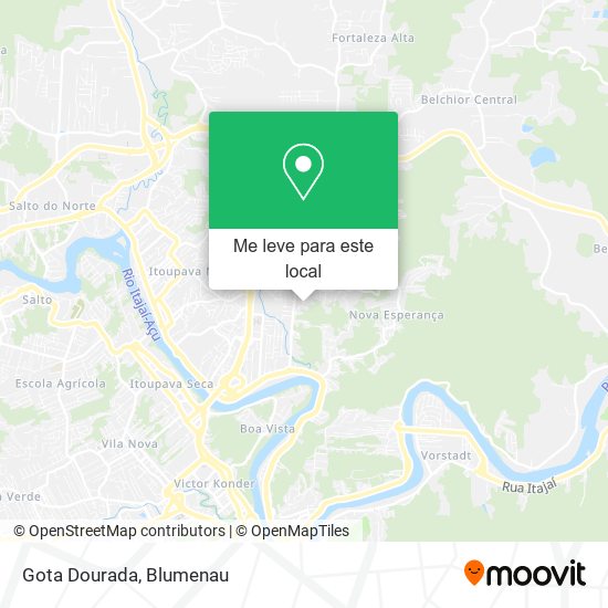 Gota Dourada mapa